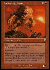 4x *playset* Pouncing Kavu - MTG - Invasion - NM 