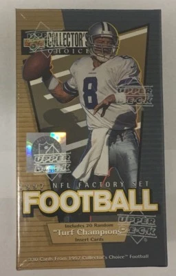 1997 Upper Deck Collector's Choice Football Set 330 Card Box Factory Sealed