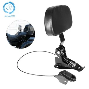 Driver Rider Backrest Adjustable Mounting Kit For Touring FLHT FLHX 09-19 - Picture 1 of 11