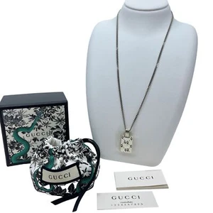 Authentic GUCCI Ghost Necklace Sterling Silver #36635009 - Picture 1 of 8