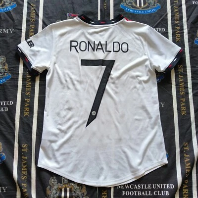 Manchester United Away Football Shirt Jersey Addias 2022 2023 Cristiano Ronaldo - Image 1 of 4