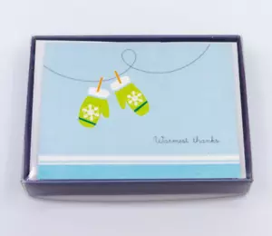 NEW Hallmark “Warmest Thanks” 10 Blank Thank You Christmas Cards & Envelopes - Picture 1 of 3