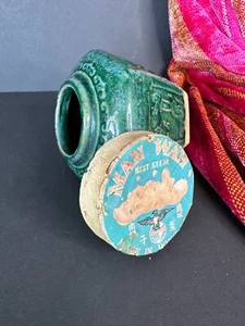 Antique Australian Goldfields Chinese Ginger Jar with Lid & Label b.) - Bild 1 von 22