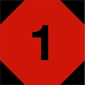 MOD 1 SIGN Sign Sticker Vinyl Health and safety 300mm x 300mm - Picture 1 of 1
