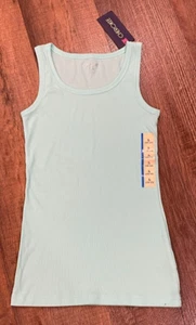 Cherokee Girls Mint Green Cotton Tank Lightweight Athletic Top LG 10/12 - Picture 1 of 7