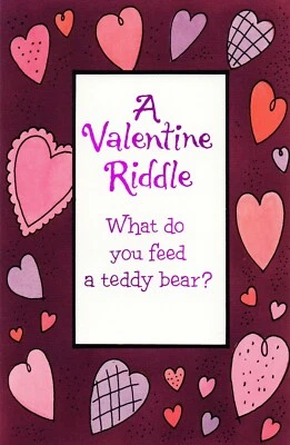 Funny VALENTINE's DAY Card, Feed a Teddy Bear Riddle by American Greetings +✉ - Image 1 of 4