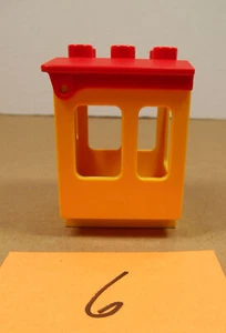 Duplo Lego Train Engineer Cab Yellow/Red O6 - Picture 1 of 5