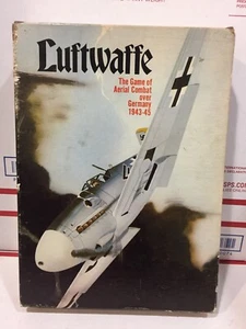 1971 Avalon Hill LUFTWAFFE Bookcase Board Game Aerial Combat - Nearly Complete - Picture 1 of 12