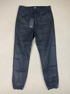Hudson Pants Womens Small Black Jogger Casual Preppy Tapered Zip Ankle Adult NWT - Picture 1 of 14