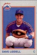 1989 Jackson Mets Grand Slam #25 Dave Liddell Riverside California Baseball Card
