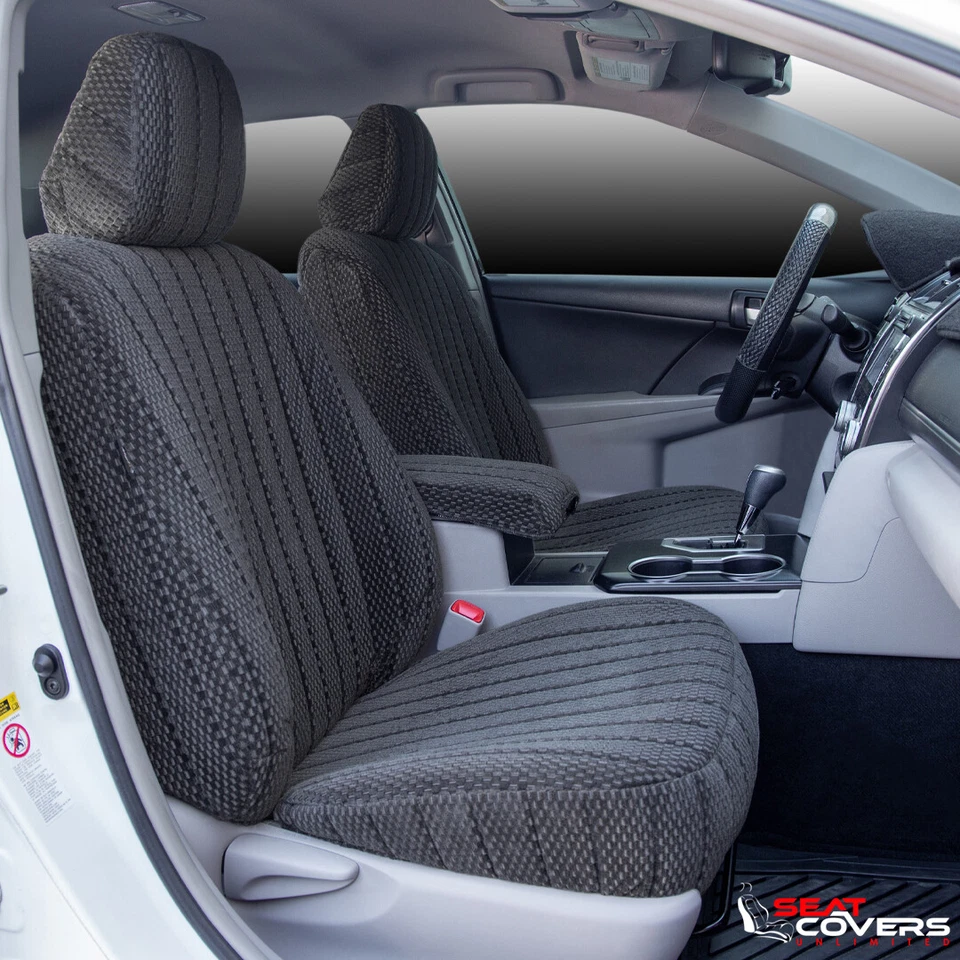 FUNDAS DE ASIENTO DELANTERAS SCOTTSDALE AJUSTE PERSONALIZADO para Nissan Versa 2020-2021 Sedán Foto 1 de 2