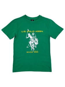 U.S. Polo Assn. Jungen T-Shirt Kleeblatt grün Kurzarm Grafik Tee - Bild 1 von 1