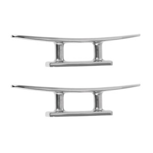 (2 Stück Packung) Boot Festmacher Klampe Belegklampe aus Edelstahl 124 mm