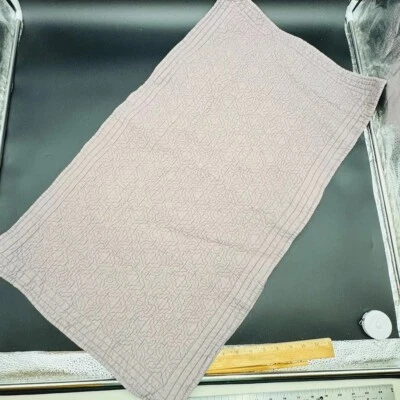 Juego de fundas de puntada de lino acolchado de restauración/2 púrpura pálido Foto 1 de 4