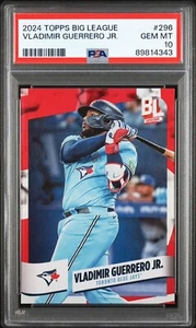2024 Topps Big League Vladimir Guerrero Jr  Super Rare Red Foil PSA 10 GEM MINT - Picture 1 of 2