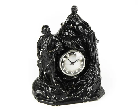 Soviet Vintage Mechanical Desk Clock Watch MOLNIYA Mistress of Copper Mountain Cover