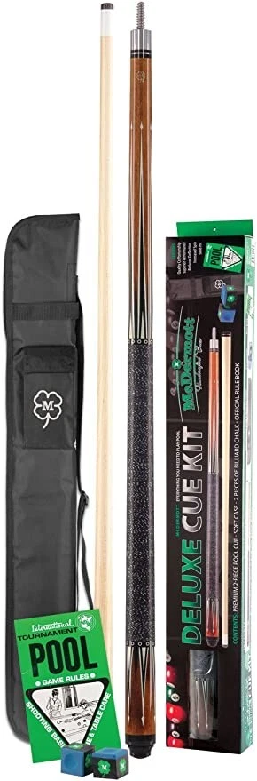 McDermott Deluxe Pool Cue KIT 3 with Accessories Billiards Stick with Case