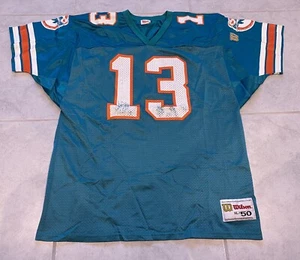 Vintage 90’s Wilson Miami Dolphins Dan Marino No.13 Size XL 50 USA Made Jersey - Picture 1 of 8