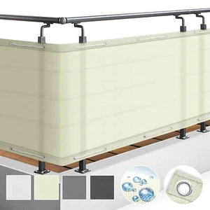 Balkon Sichtschutz Zaun Windschutz Balkonsichtschutz Balkonumspannung PES Matte - Bild 1 von 15