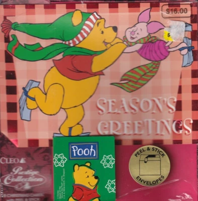 Caja de 18 tarjetas de Navidad de Winnie the Pooh y Piglet de Cleo Foto 1 de 2