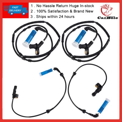 4 шт передних и задних датчиков скорости колеса ABS для BMW E46 325i 330i 325Ci 328Ci M3 - Изображение 1 из 4