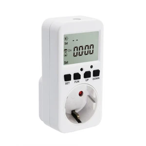 Zeitschaltuhr mit Dämmerungschalter für Schuko Steckdose 230V 50Hz max. 16A - Bild 1 von 7