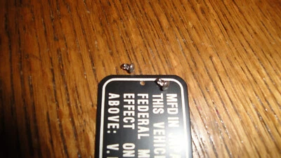 (2) VINTAGE HONDA MOTORCYCLE NAMEPLATE RIVETS 1/8"LONG 3/32" ROUND HEAD