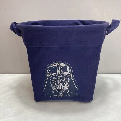 Pottery Barn Niños Star Wars Azul Darth Vader Bolso Cubo Cesta Con Asas Usado en Excelente Condición Foto 1 de 4