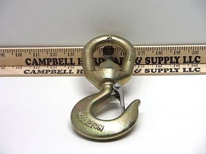 2 Ton Alloy Swivel Hoist Hook Winch Towing Staging Wrecker Wire Rope Hoist LIne - Picture 1 of 3