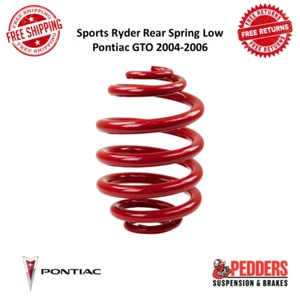 Pedders ped-2643 20mm Sports Ryder Rear Spring Red Lowered For 04-06 Pontiac GTO - Picture 1 of 12