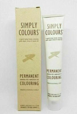 Simply Colours Professional Use Permanent Hair Dye Ammonia-Free Colour Natulique