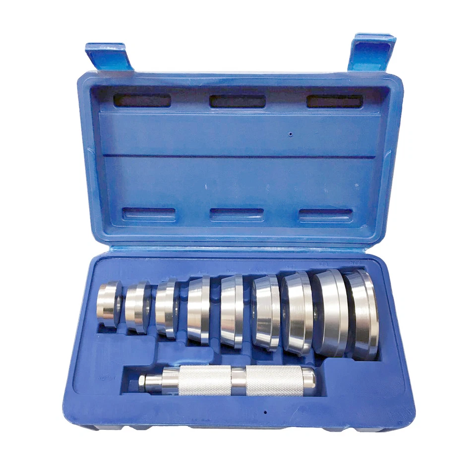10pc Bearing Race & Seal Driver Set Universal Aluminium Wheel Hub Bush Tool Kit - Image 1 of 4