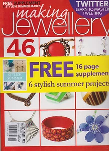 MAKING JEWELLERY MAGAZINE SUMMER 2015,46 SUMMER PROJECTS,W/STYLISH SUMMER SUPLLE - Picture 1 of 2