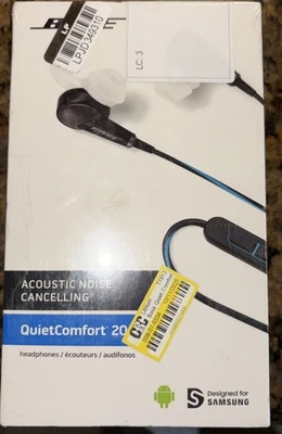 Bose QuietComfort 20 QC20 Noise Cancelling Headphones Samsung/Android Sealed New - Image 1 of 3