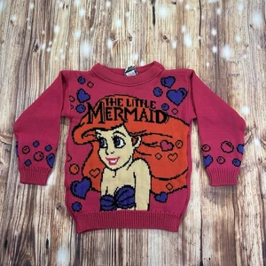 Suéter Tejido Ariel Niña Vintage Disney’s La Sirenita Talla Pequeña 4/5 - Imagen 1 de 12