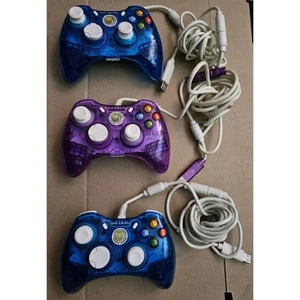 ROCK CANDY Wired Controllers Microsoft XBOX 360 2 Blue 1 Purple - Picture 1 of 10