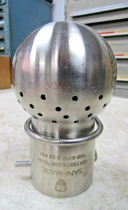 💥NEW SANI-MATIC 3" SS STATIC SPRAY BALL 120 GPM 52 PSI 12173311-299752-01 - Picture 1 of 5
