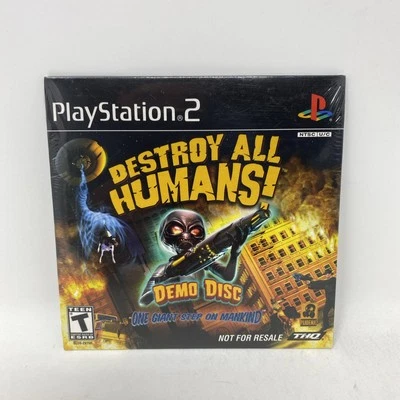 Sony PlayStation 2 PS2 Brand NEW SEALED DESTROY ALL HUMANS! 2005 DEMO DISC - Image 1 of 2