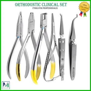 Orthodontic Clinical Instrument Set-Premium Stainless Steel Ortho Pliers & Tools - Picture 1 of 8