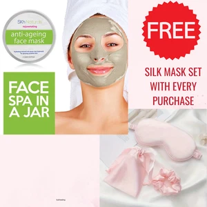 SKn Collagen Face Mask, Reducing Fine Lines and Wrinkles & Free Satin Mask Set - Picture 1 of 5