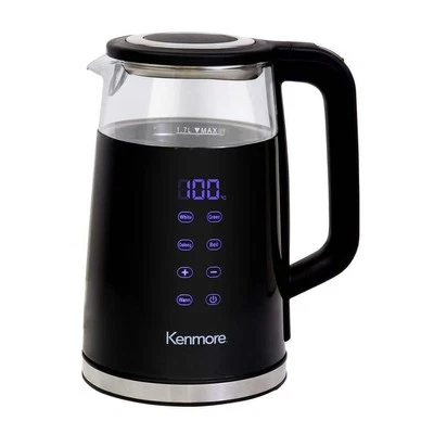 Double-Walled Glass Electric Kettle 1.7L, Digital Temperature Control with 4 - Image 1 of 4