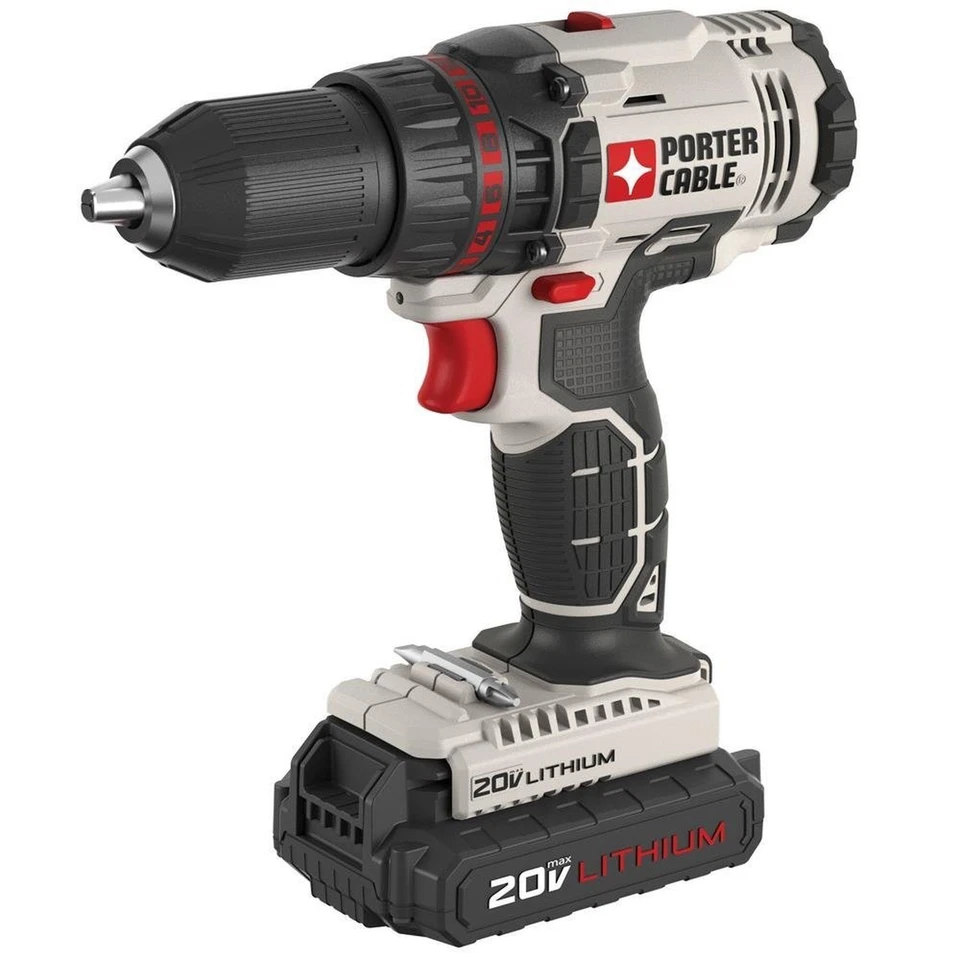 PORTER-CABLE 20V MAX* Cordless Drill/Driver, 1/2-Inch, Tool Only (PCC601LB) - Image 1 of 1