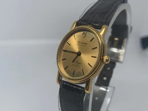TUDOR Le Royet Gold Dial Vintage for women fashion item wristwatch classic type - Picture 1 of 24