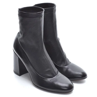 Sapato Salto Preto Feminino Attilio Giusti Leombruni $465 Bota 37.5 / 7.5 Novo na Caixa - Imagem 1 de 4