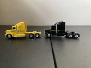 Ertl 1:64 Scale Freightliner Semi Truck Cab Only White Black John Deere Lot Of 2 - Picture 1 of 8