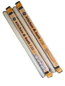 ⚡️2 Lot⚡️GE ECOLUX KITCHEN & BATH F20T12  24" FLUORESCENT bulbs 21325 20W 3000K - Picture 1 of 4