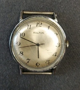Vintage 80er Jahre Kelton (Timex) Herrenuhr läuft gut ohne Band. Für Teile oder Reparatur - Bild 1 von 3