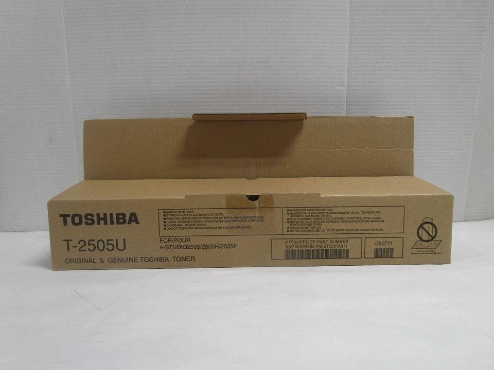 Tóner negro genuino Toshibat-2505U para e Studio 2505 2505H 2505F NUEVA CAJA ABIERTA Foto 1 de 4