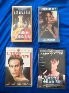 Brandon Lee Laser Mission Media "Lot" VHS & DVD - Imagen 1 de 2