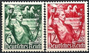 Germany 3rd Reich, 1938, Mi# 660-661 MH 5th Ann. of Hitler's leadership * - Picture 1 of 1